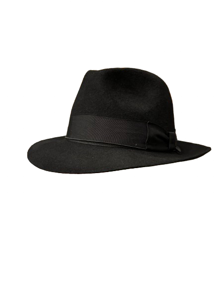 Beautiful snap brim Black hat.